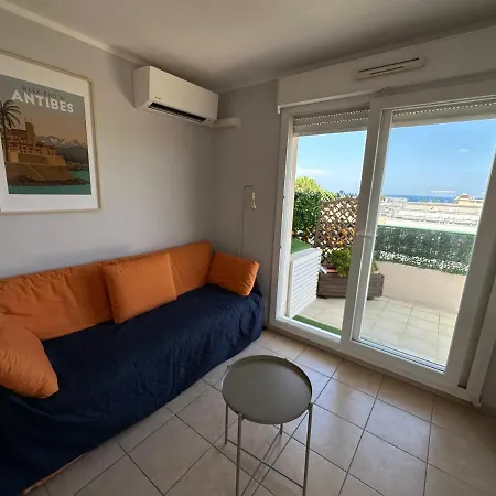 Apartment Superbe Ensoleille - Vue Mer, Clim Et Parking Villeneuve-Loubet